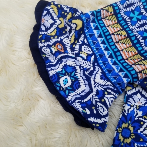 Rabbit Rabbit Rabbit textured print sheath dress blue 10 stretch - Picture 2 of 5